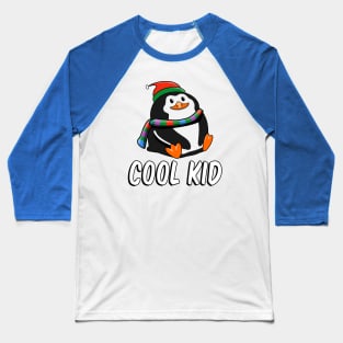 Cool Kid Cute Penguin Baseball T-Shirt